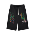 Halo Graffiti Paint Splatter Shorts