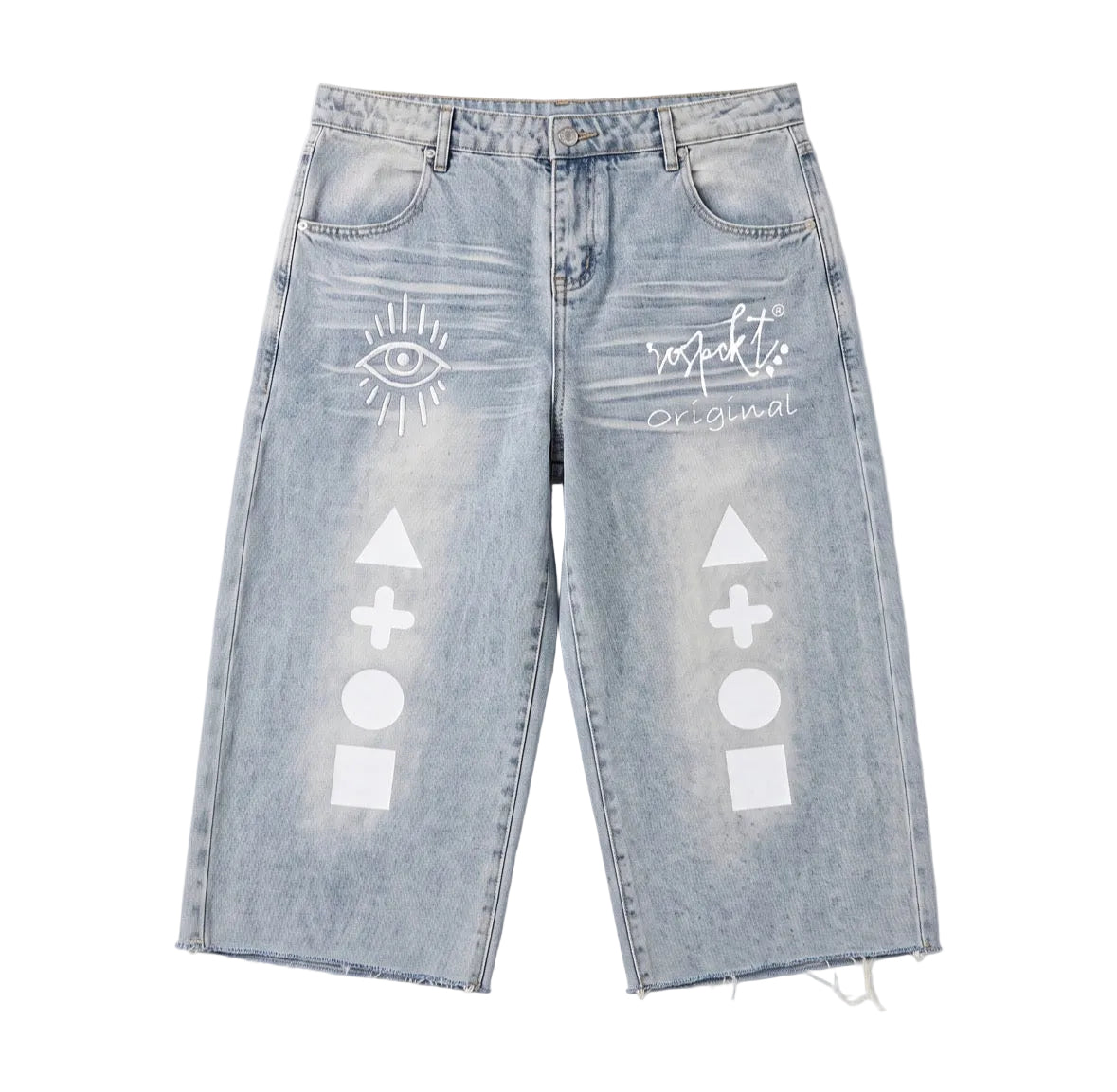 *COMING SOON 8/7/26* *PRE BUY* Shapes Of A Kind Barrel Cut-Off Jort Shorts